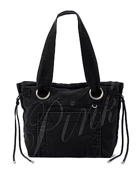 Canvas Flat-Bottom Tote Bag