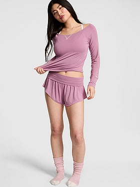 24/7 Lounge Modal Flutter Micro Shorts