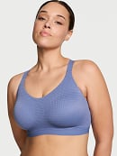 Racerback Sports Bras for Small Chest Women w/Cell Phone Pocket Padded  Seamless High Impact Support (2pk - White/Grey,M)