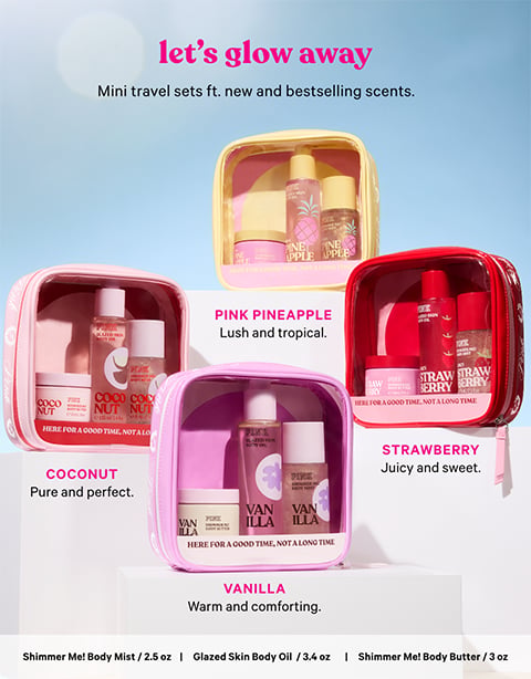 Buy Let's Glow Away Shimmer Travel Set, Assorted - Order Gift Sets