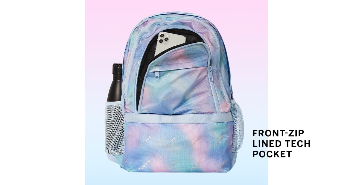 Victoria Secret Pink Collegiate Backpack 17'' Laptop Pocket Multi Colors New 