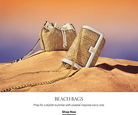 Beach Bags Prep for a stylish summer with coastal inspired carry ons. Shop Now.