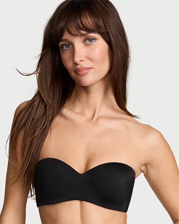 Invisible by Victorias Secret Lightly Lined Sweetheart Strapless Lining level lightly lined Additional features Inner-grip technology for stay-in-place support Ultra-flexible gel wire feels wireless.