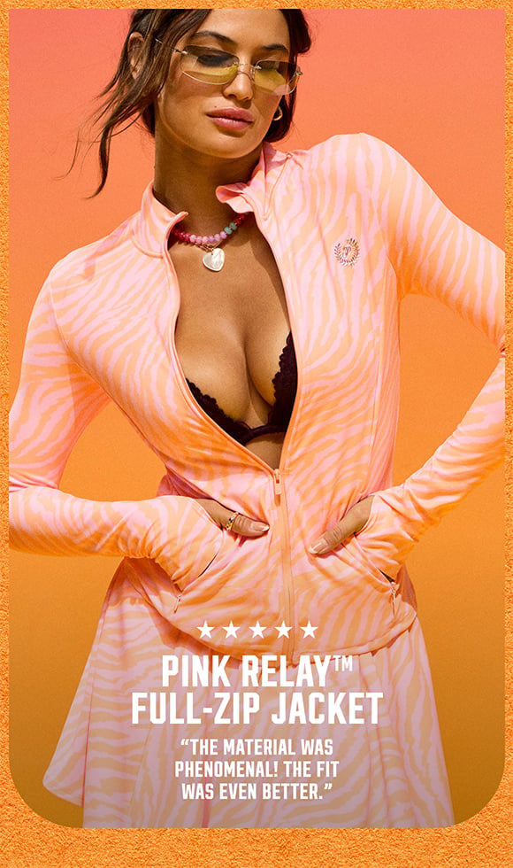 PINK Relay Full-Zip Jacket. 5 stars. The material was phenomenal! The fit was even better. Shop Now.