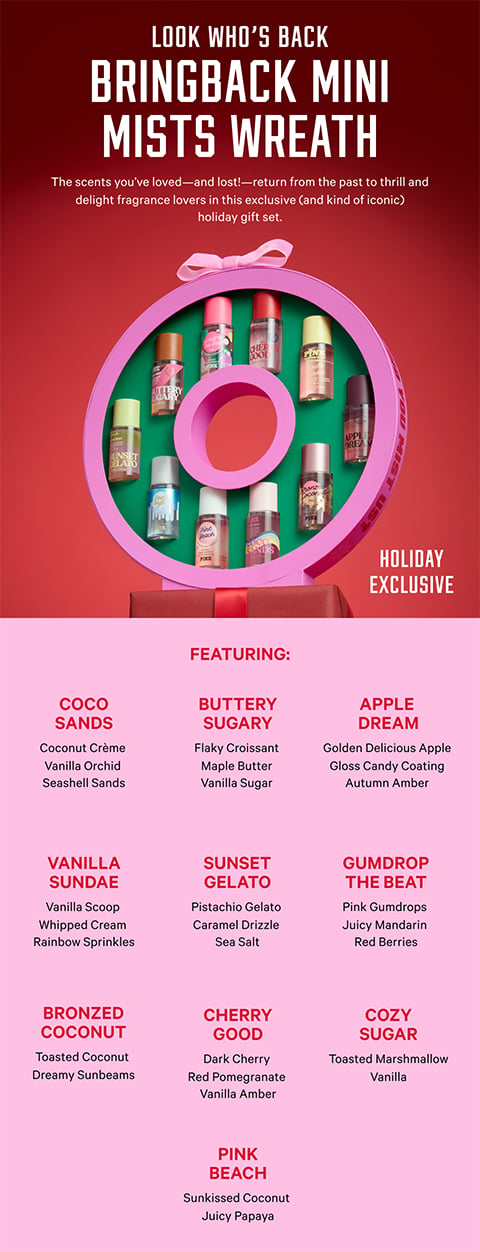 Buy 10-Piece Mini Mist Wreath Gift Set ft. Archive Scents