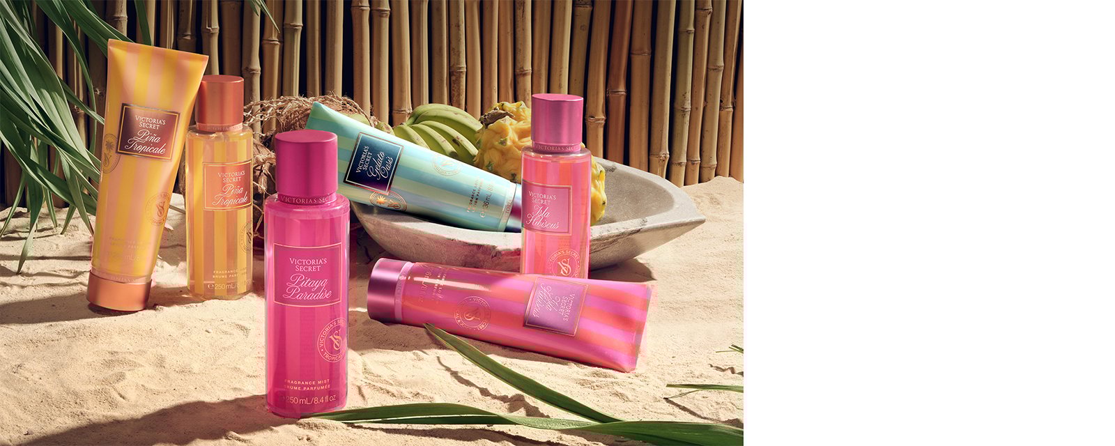 New. Limited-Edition Cabana Squeeze. Tropical scents bursting with the sweet nectar of summer.