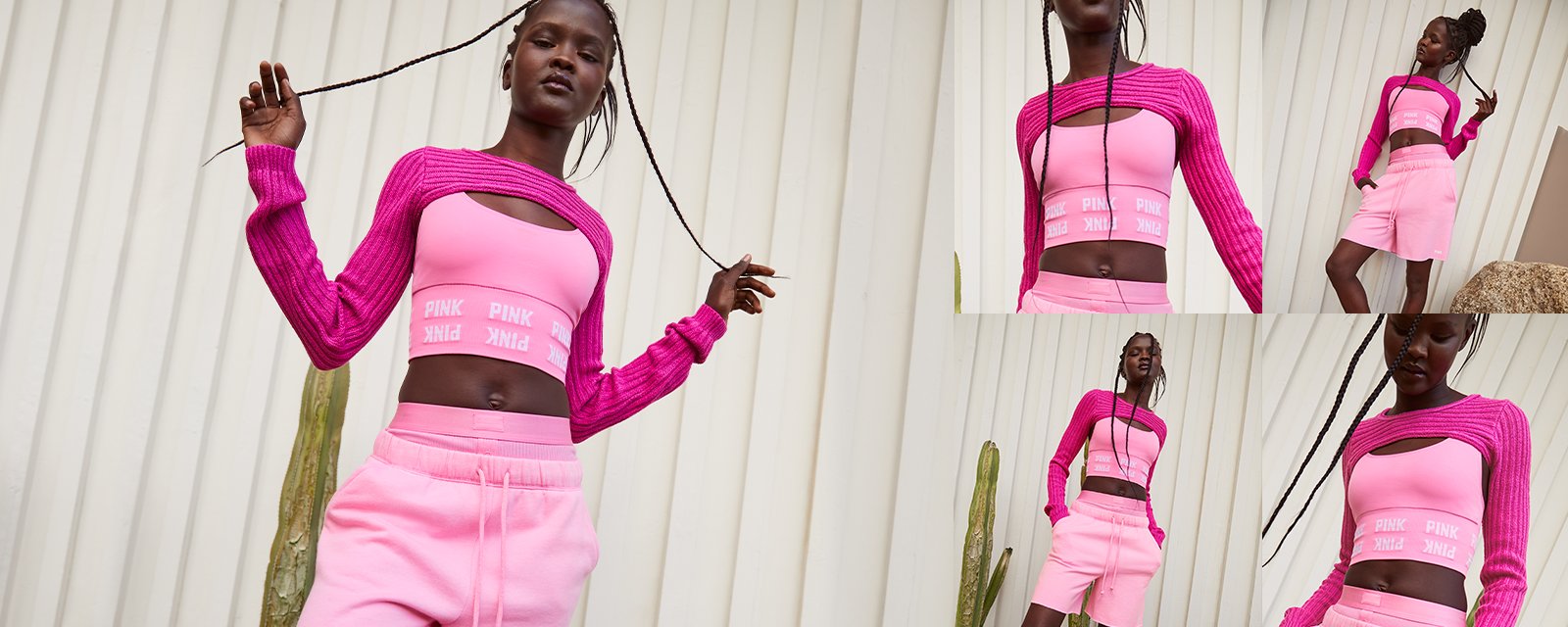 pink women's apparel