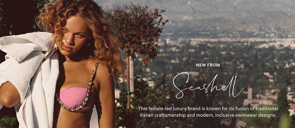 New from Seashell Italia. This female-led luxury brand is known for its fusion of traditional Italian craftsmanship and modern, inclusive swimwear designs.