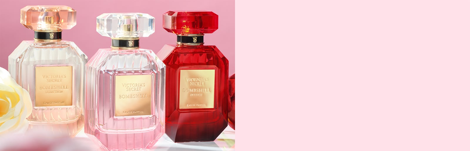 Bomshell Fine Fragrance Collection. There's a Bombshell in all of us. Fresh, floral fragrances featuring our signature flower, the Peony.