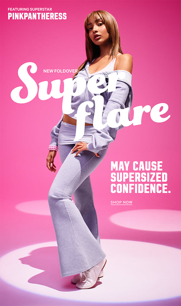 New Foldover Super Flare. May cause supersized confidence. Shop Now. Featuring Superstar PinkPantheress.
