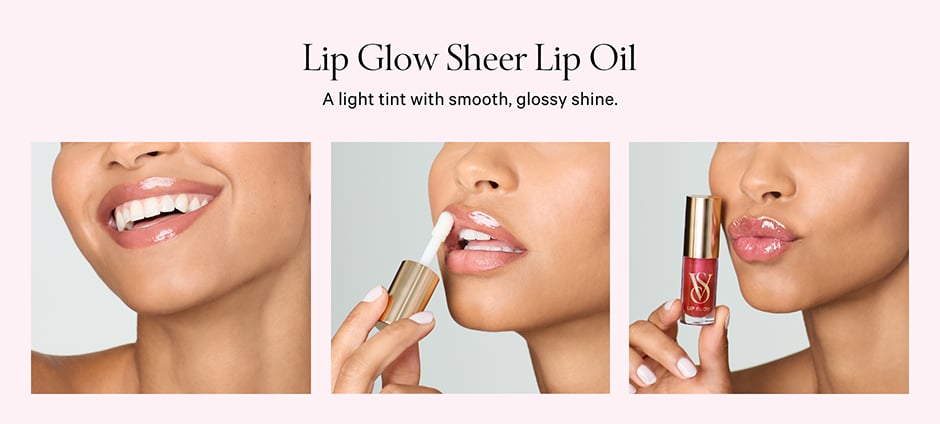 Lip Glow Sheer Lip Oil. A light tint with smooth, glossy shine.