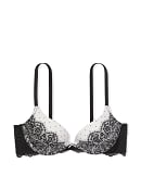 Victoria's Secret Dream Angel Lace & Dot Mesh High-neck Bra Black Size 32 E  / DD - $40 (59% Off Retail) New With Tags - From Eden