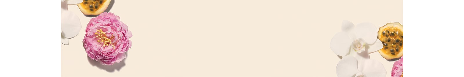 Bombshell. Shangri-La Peony. Purple Passion Fruit. Vanilla Orchid.