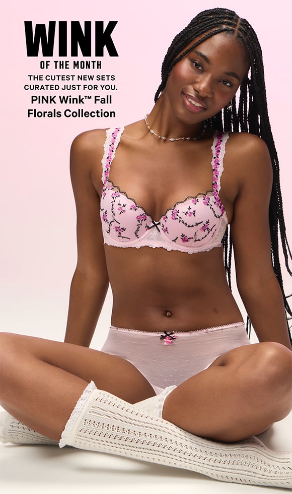 Wink of the Month. The cutest new sets curated just for you. PINK Wink Fall Florals Collection.