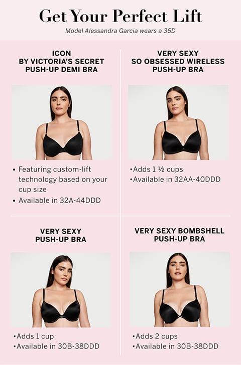 Buy Icon by Victoria's Secret Push-Up Demi Bra - Order Bras online  5000009101 - Victoria's Secret US