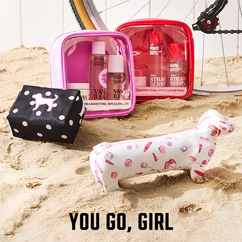★送料無料★新品★VICTORIA'S SECRET PINK★コンフォーター★ Mini & Travel Size Beauty Products - PINK
