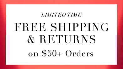 free shipping and returns