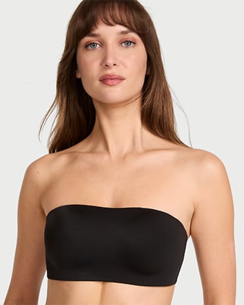 Invisible by Victorias Secret Push-Up Wireless Bandeau Strapless Lining level Medium lift padding Additional features Inner-grip technology for stay-in-place support Wire-free comfort and smoothing construction at the wing