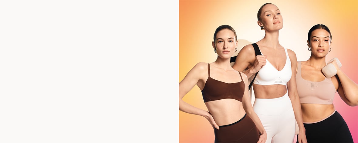 Introducing. The VSX Featherweight™ Sports Bra Collection. LIGHTER THAN AIR, TOTALLY SUPPORTIVE. Now in three levels of support.