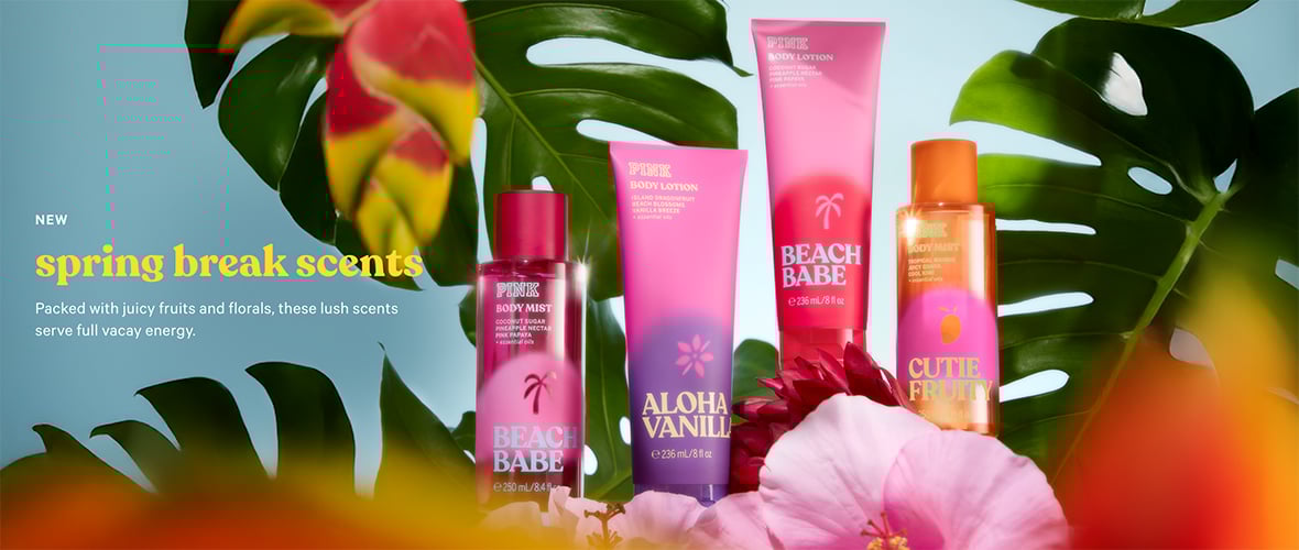 New Spring Break Scents: Packed with tropical florals and juicy fruits, these lush scents serve full vacay energy.