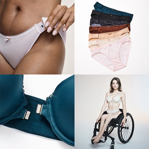 Print Adaptive Bras & Panties