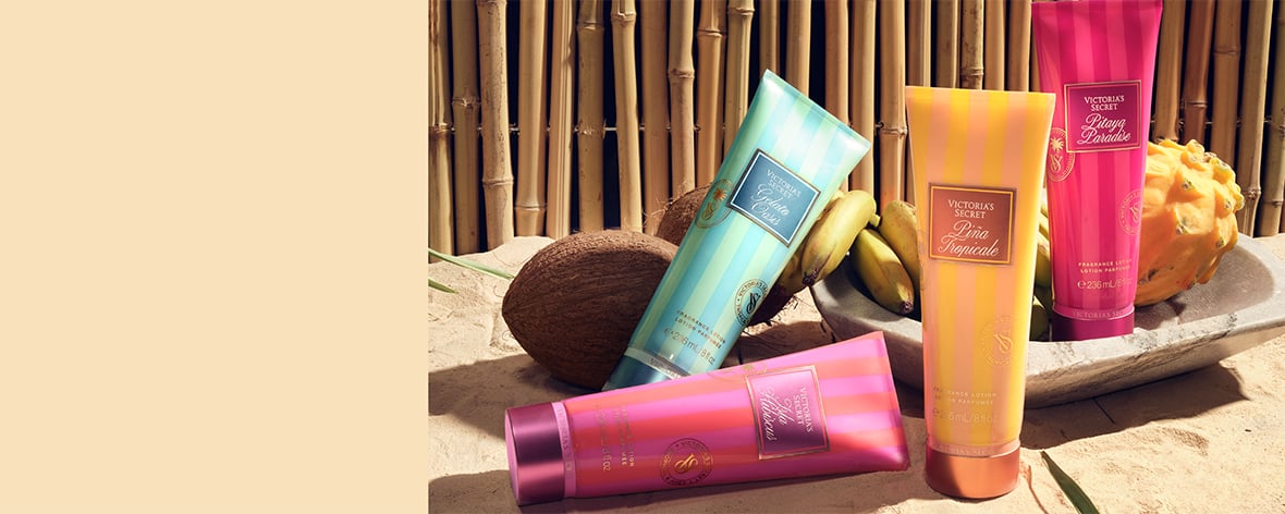 New Limited-Edition. Cabana Squeeze Collection. Tropical scents bursting with the sweet nectar of summer. Shop