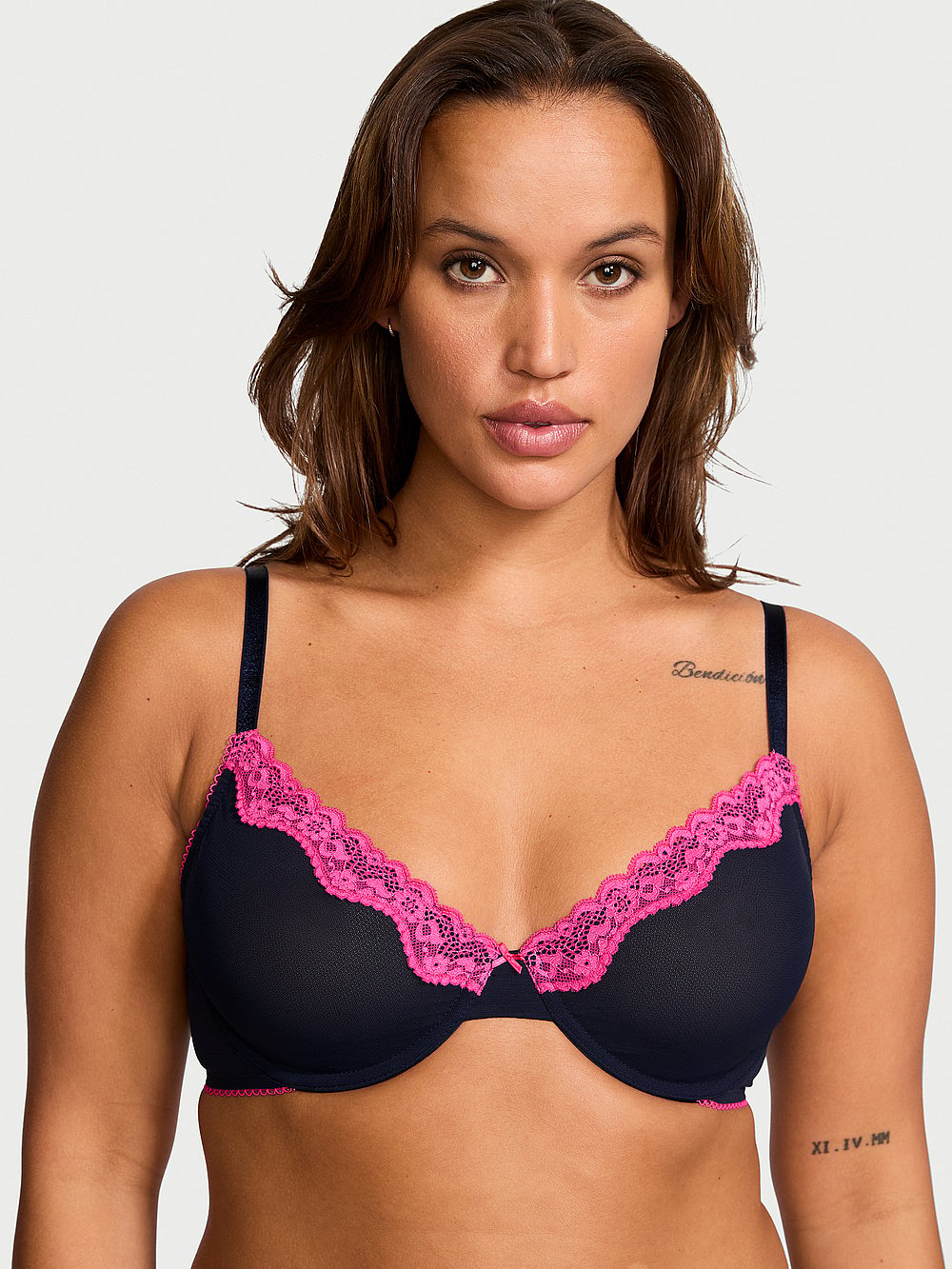 Victoria's Secret Women's Tease Lace-Trim Unlined Demi Bra