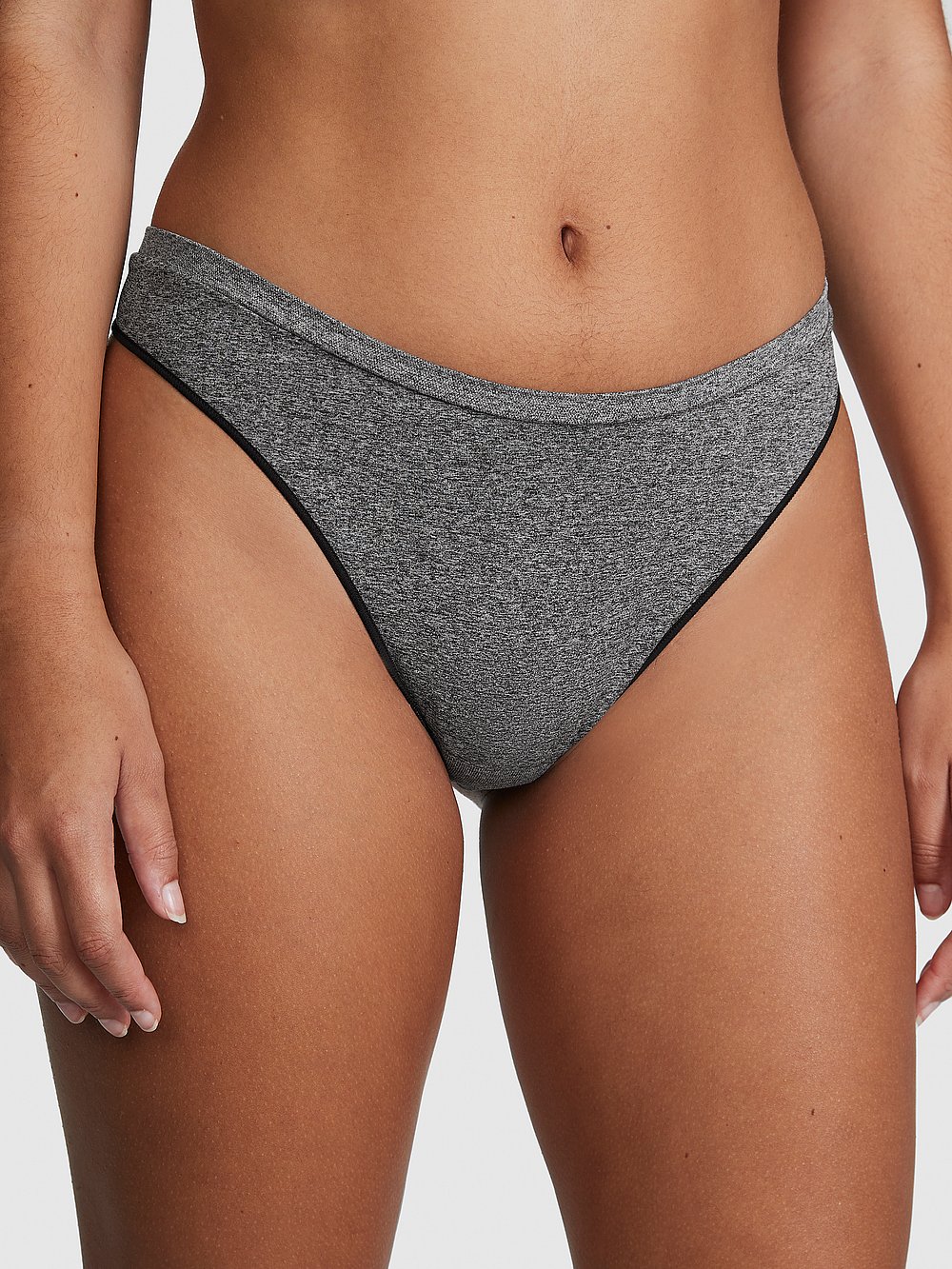 PINK Women's Seamless High-Leg Thong Panty (various colors)