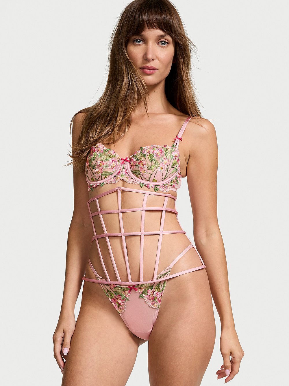 Victorias Secret Women's Dream Angels Caged Underbust Corset
