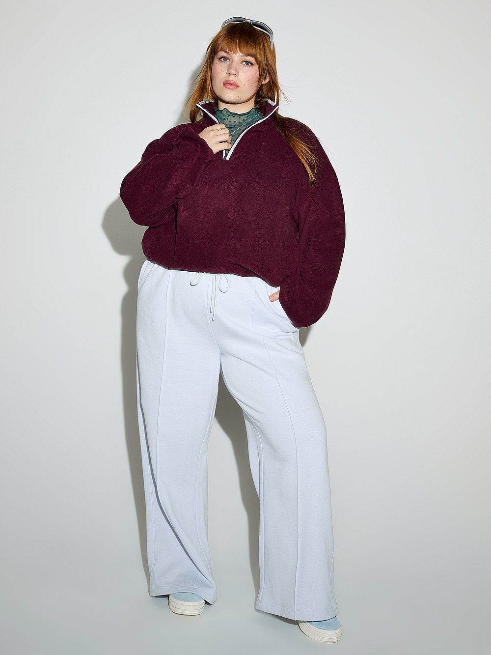 Ivy Fleece Wide-Leg Sweatpants