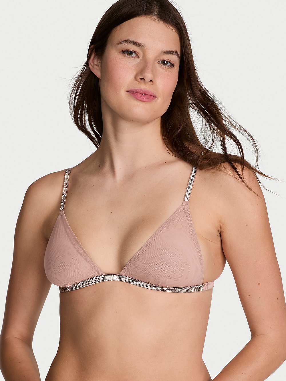 Victorias Secret Women's Very Sexy Sheer Shine Triangle Bralette