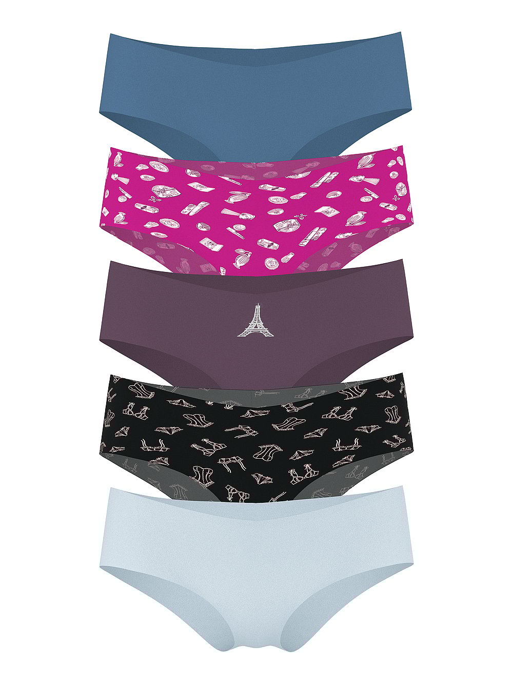 5-Pack Victoria's Secret Women's No-Show Cheeky Panties