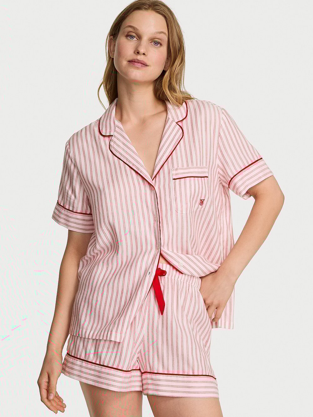 Victoria's Secret Flannel Short Pajama Set