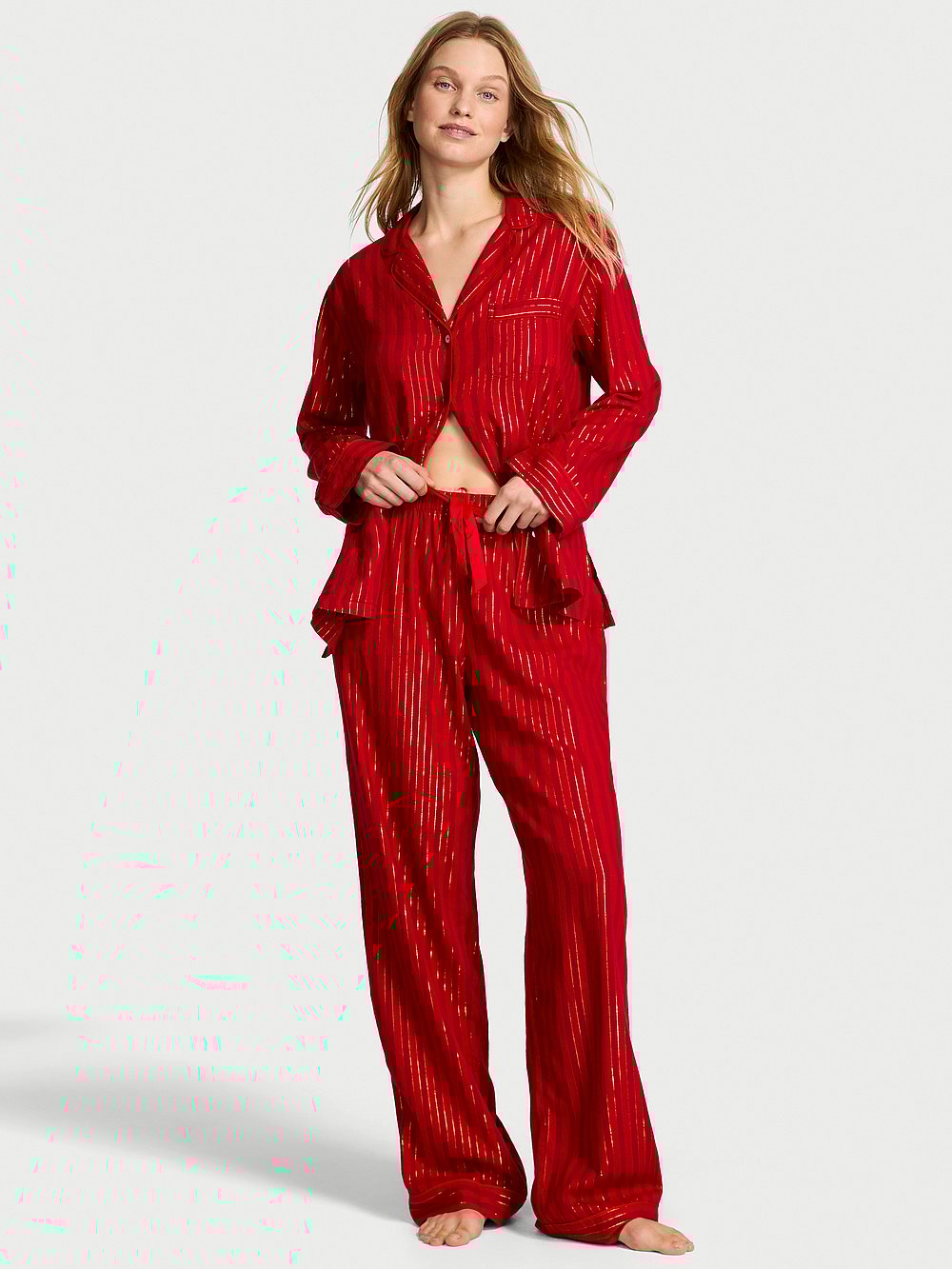 Buy Flannel Long Pajama Set - Order Pajamas Sets online 5000000360 - Victoria's Secret US