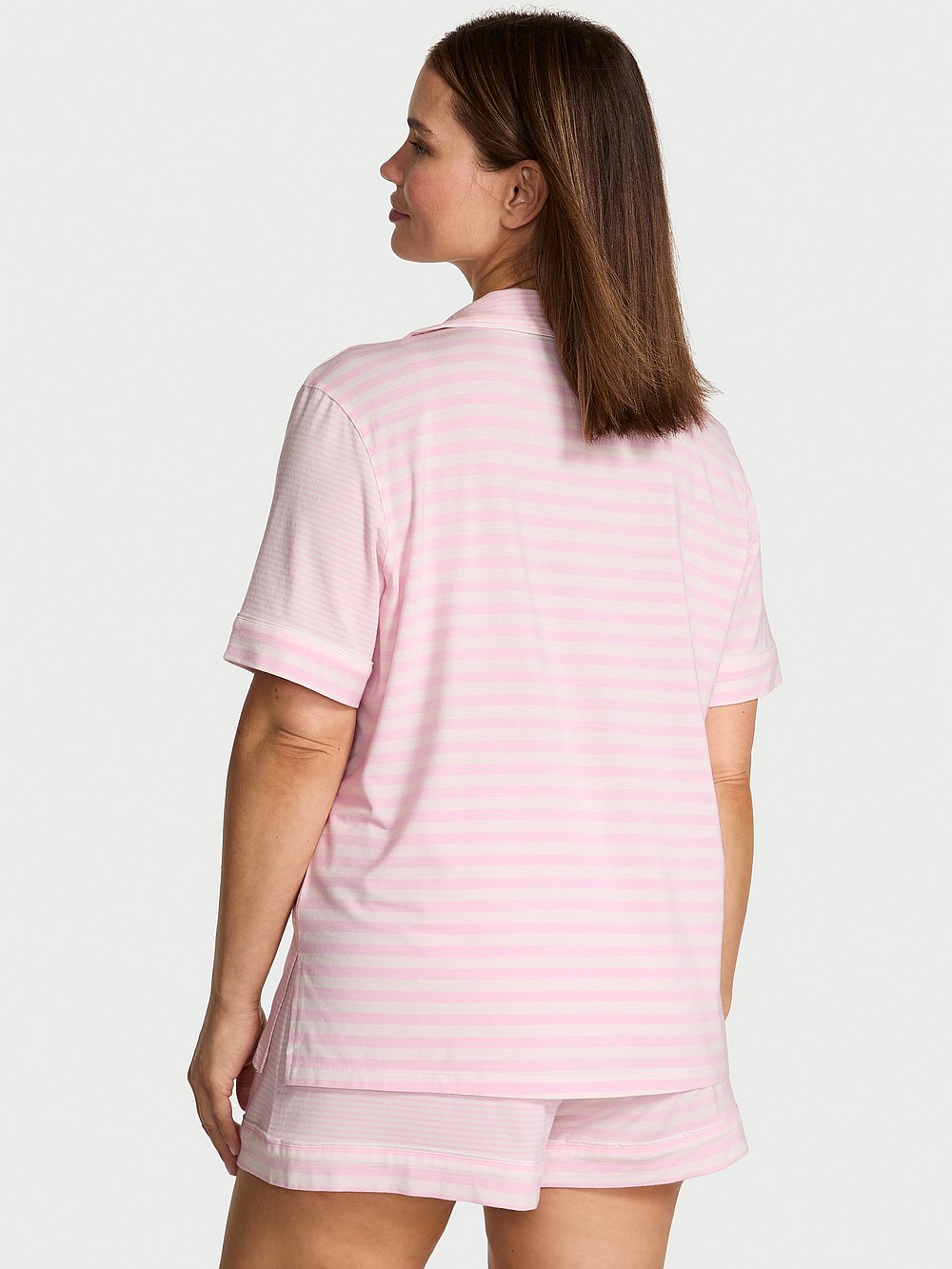 Victoria's Secret, Victoria's Secret SoSoft&trade; Modal Ultra-Fine Short Pajama Set, Print, onModelBack, 2 of 3