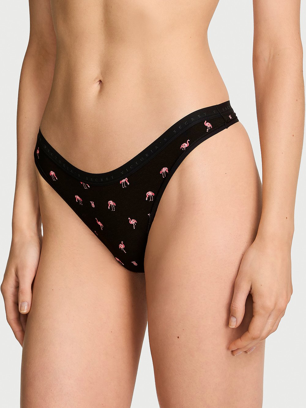 Victoria's Secret Women's Stretch Cotton High-Leg Scoop Thong Panty (various)