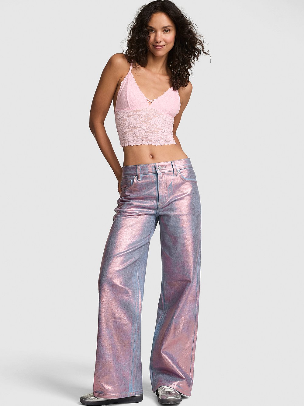 Victoria's Secret Denim by PINK Baggy Wide-Leg Jeans