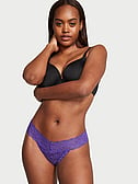 Lace Lace-Up Thong Panty
