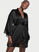 Luxe Satin Lace Inset Robe