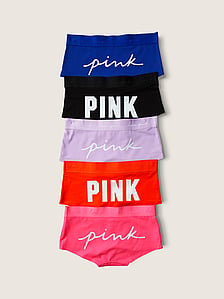 Victoria's Secret PINK COLLECTION Logo Curved Hem Hipster Panty color/sz choices