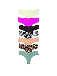 5-Count Victoria's Secret PINK Variety Thong Panty Underwear