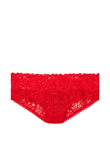 Details about   NWT Victoria’s Secret Stretch Cotton Lace Waist Hiphugger Panty $10.5 