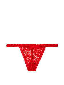 M Multi NWT Victoria's Secret VS Panties Lace Thong V-String Sizes S XS