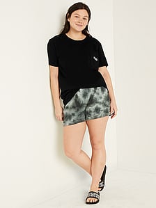Details about  / Victorias Secret PINK Everyday Crew Neck Tee T-Shirt Top Green Camouflage