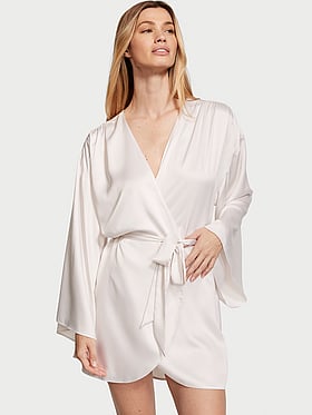 Satin Short Robe