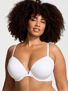 Smooth Lightly Lined Plunge Demi Bra