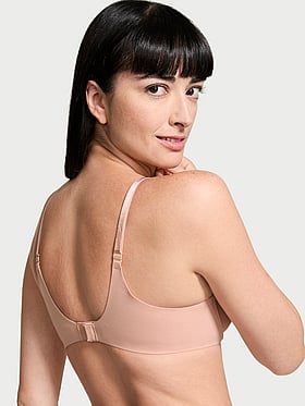 Smooth Lightly Lined Plunge Demi Bra