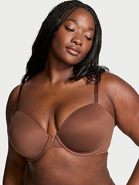 Smooth Lightly Lined Plunge Demi Bra