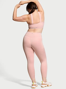 Victoria's sport exercise set bra leggings grey mesh det ...phone pouch s