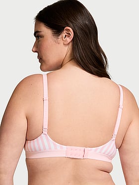 Lightly Lined Full-Coverage Cotton Bra